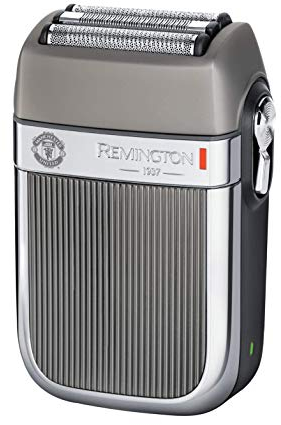 Remington Manchester United Heritage Cordless Electric Shaver Including Razor Cleaning Brush and Face Towel, Silver