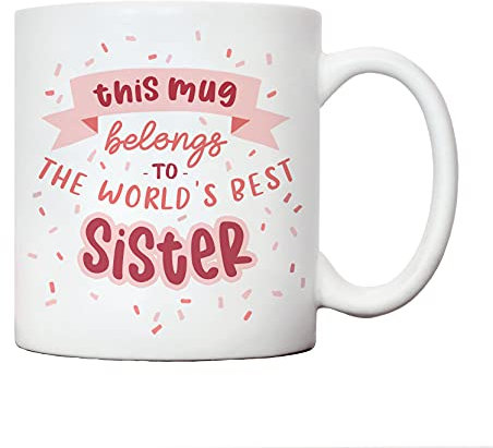 Sister mug gifts | big sister’s birthday special | Christmas xmas presents | from in-law brother | brothers’ women | auntie long-distance friend | sentimental amazing mugs UK