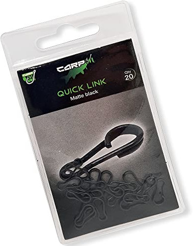 Carp On - Pack of 20 Fishing QUICK LINKS Made From Stainless Steel - Classic Design Terminal Tackle for Making Your Own Fishing Rigs (Medium) [15-740M]