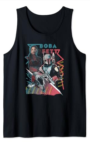 Star Wars The Book Of Boba Fett Group Shot Geometric Poster Tank Top