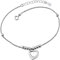 JINJIASC Bracelets de cheville pour femme en argent sterling 925 avec perles en forme de cœur indien, 20cm, Nylon