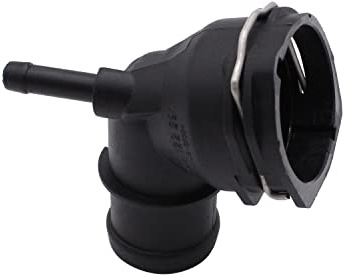 1 PC SHLPDFM Black Coolant Flange Upper Radiator Coolant Hose Pipe Connector 3C0122291N、3C0122291A,3C0122291 Compatible with Audi SEAT Skoda VW