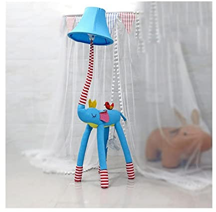 Lámpara de pie Lámpara de pie Tela hecha a mano Lámpara de pie Lindo elefante de nariz larga Interior 51.1in Lámpara de almacenamiento moderna Juguete for niños Sala de estar de pie ( Color : Floor La