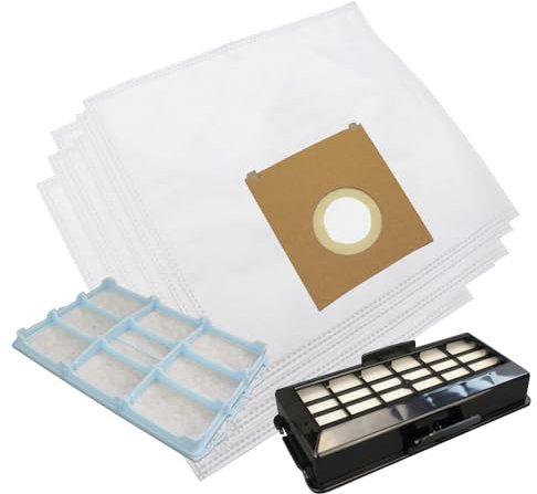 MisterVac | 20 sacs d'aspirateur + filtre compatibles avec Bosch BSG71266 Formula Hygienixx
