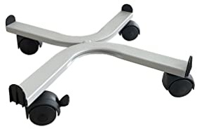 Tecnokit, Pflanzenroller quadratisch 29 x 29 cm, verstellbare Dübel, ausgestattet mit 4 Kunststoffrollen, maximale Belastung 90 kg, robuste Stahlkonstruktion (Aluminium)
