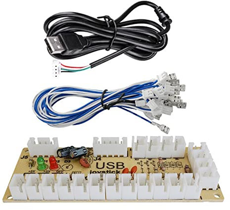 NATEFEMIN Console di gioco Emulazione Arcade USB Encoder Board to Joystick per Mame Jamma Game Accessorio