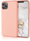 HiiVeet Silicone Case Compatible with iPhone 11 Pro Max Case 6.5 Inch, Soft Ultra Slim Protective Shockproof Liquid Silicone Phone Case with Anti-Scratch Microfiber Lining,Grapefruit Pink