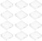 OSALADI Fake Nail Container Nail Tip Organizer 12pcs Press on Acrylic Press on Packaging Boxes Manicure Fake Nail Pieces Display Showing Holder for Nail Salon-CLear