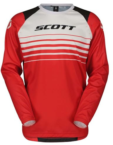 SCOTT Evo Swap MX Motocross Jersey/DH Fahrrad Trikot rot/grau 2024: Größe: XL (54/56)