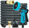Hose Pipe, Garden Hose Leak-Proof with 8-Function Sprayer, 50FT Hose for Garden, No-Kink Flexible Water Hosepipe with Solid Brass Fittings for Watering Cleaning
