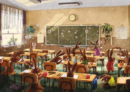 Inkognito Postkarte | Anlass: ''Blackboard'', Motiv: ''Klassenzimmer'' | Künstler: Emilia Dziubak | Art-Nr.: 10227 | vom Berliner Verlag