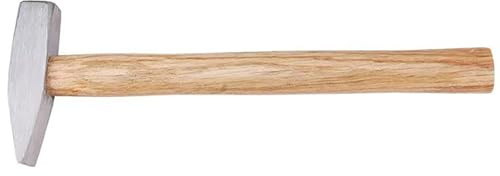 Engineer Hammer, 10.5 Inch 0.44 Pound Forged Steel with Wooden Handle for Blacksmith, DIY, Metalworking, Machinists and Engineers (200 g)
