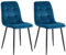 Colenis - Ela Esszimmerstühle - 2er Set - Petrol - Samt - Für Esszimmer, Küche & Wohnzimmer - Modernes Design