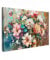 MuchoWow© Leinwandbild Groß 120x80 cm XXL Dekoration Wohnzimmer Bilder Pictures Wall Decoration Living Room Wohnungs Deko Moderne Bild Blumen - Malerei - Farbenfroh - Aquarell