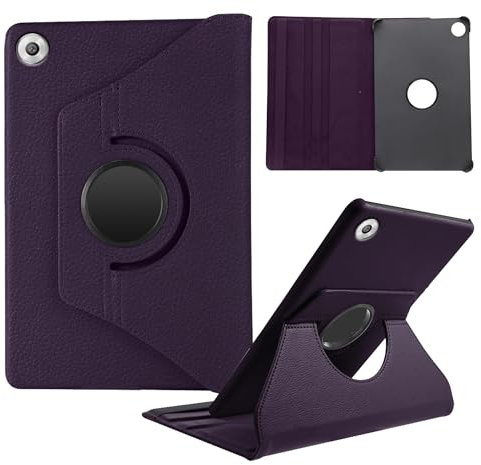 Heremore Custodia Cover Compatibile con Huawei Mediapad M5 8,4 Tablet, 360 Rotating Stand Case Premium Pelle Sottile e leggera