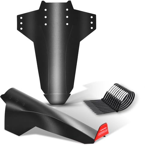 FETESNICE Schutzbleche Mountainbike, Fahrrad Schutzblech - Effektiver Mudguard für Dein Mountainbike, 2 Stücke MTB Schutzblech für Hinten und Vorne Mit Reflektoren (LIGHT-2-MS)