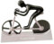 KUONIIY Pizza Cutters, Bicycle Pizza Cutter Dual Stainless Steel Super Sharp Blades Slicer with Non-Stick Coating, Purple