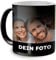 Cimpress Personalisierbare Farbwechsel-Thermotasse, Individuelle Keramik-Tasse mit Farbwechseleffekt, Werbetassen mit Wunschlogo, Personalisierte Magische Fototasse, 325 ml, Schwarz
