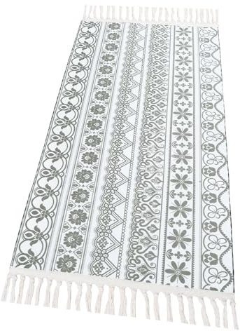 Terafeels Rugs Living Room Hallway Runner Rug 60 x 180 cm Non Slip Machine Washable Long Kitchen Carpet Runners Floor Door Mat for Bedroom Entrance Laundry Room, 46180