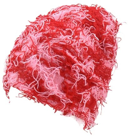 Mashaouyo Mütze Damen Merino Beanie Weiche Gestrickte Warm Kappe Slouch Beanie mütze damen winter Skimütze wintermütze damen warm Women Übergangsmütze Flauschige Mütze Bequem