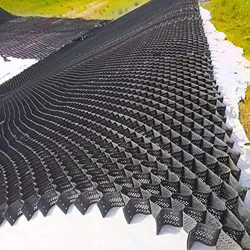 Auffahrtgitter für steile Stützmauern, Pflasterstabilisator für Kies, Sandboden, ideal für Außenbereich, Terrasse, Wege, Gehwege, 3 bis 60 m²