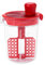 LOVIVER Mélangeur de Vinaigrette Shaker à Vinaigrette pour Éviter les Fuites Tasse de Mélange de Salade Séparateur d'Œufs pour Condiments de Salle à Manger, Rouge