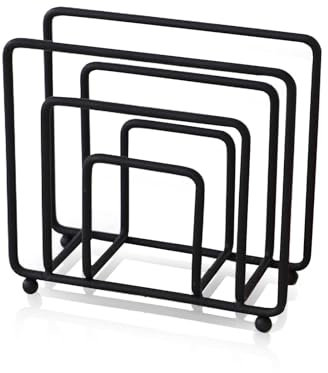 Servilletero negro mate, servilletero de metal independiente, dispensador de manteles, marco de servilletas, soporte para servilletas, para restaurante, cafetería, hotel, cocina