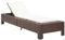 Xichuzi Sonnenliege mit Auflage Braun Poly Rattan, Gartenliege, Liegestuhl, Sonnenstuhl, Sonneninsel Outdoor, Liegen, Gartenmöbel, Bäderliege, Relaxliege - 46235