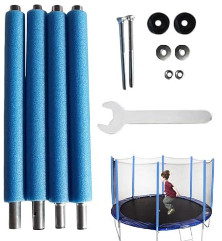 Trampolin Ersatzteile, 1.96m Trampolin Ersatzstange, Netzstangen, Schaumstoff Trampolinstangen, Stangen Ersatz, Stangen Schaumstoff Mit Schrauben Zubehör