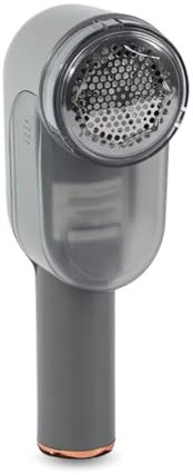 PARENCE.- Leistungsstarker LCD-Anti-Fussel-Rasierer mit Wiederherstellungsfach - USB wiederaufladbar, 6 Stahlklingen, LED-Anzeige - Anti-Pilling Ideale Kleidung Sofas Stoffe, Gris