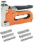 Elektrotacker, 3-in-1-Tackerpistole mit 600 Heftklammern, manuelle Brad-Nagler-Leistungsanpassung, Tackerpistole for Holz, Handwerk, Zimmerei, Dekoration, Heimwerken für Holz, Folie, Stoff, Möbel(B)