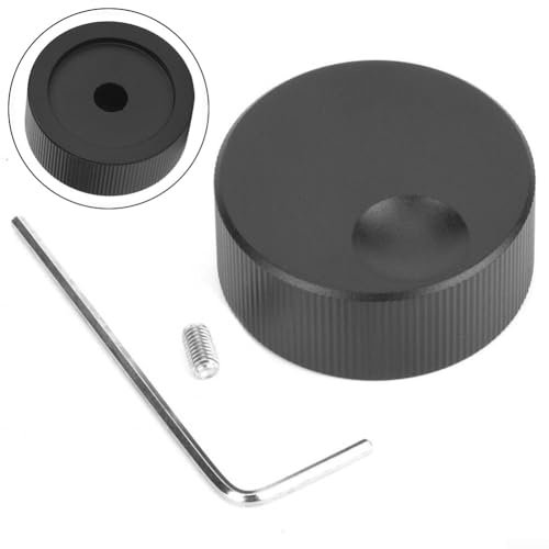 ZYNCUE Lautstärkeregler für 6-mm-Potentiometer, massives Aluminium mit mattierter Oberfläche