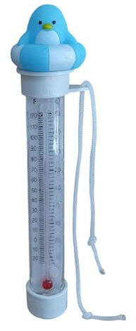 Thermomètre Flottante Avec Ficelle, Thermomètre Pour Piscine Animal, Thermometre Pour Piscines Extérieures Et Intérieures, Bains à Remous, Spas, Jacuzzs, Style Dessin Animé, 18.5cm