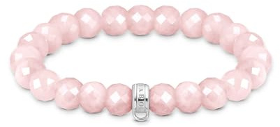 THOMAS SABO 32030240 Unisex Bracelet 925 Silver Rose Quartz 19 Pink