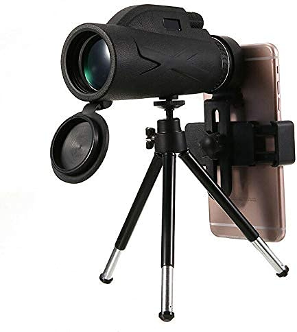 80X100 Waterproof Hiking Monocular with Tripod Optics Zoom Mobile Phone Camera Mini Telescope for Sport Hiking Distance Observatio for Adult Bird Watching Monocular Telescope