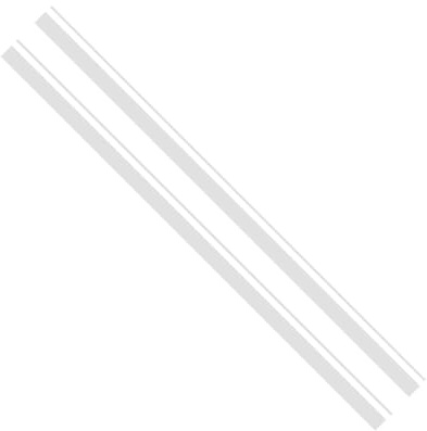 BONKZEBU 2pcs Stripe Car Decal Graphic Universal Waterproofing, Self Adhesive Removable Racing Automotive Door Body Sticker, Car Door Side Decals, Automotive Body Graphic Sticker (White)