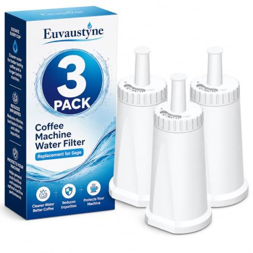 3 Pack Coffee Machine Water Filter Replacement for Sage BES870 Barista Express, SES500 Bambino, BES880 Barista Touch – Compatible with SES008WHT0NEU1, BES008