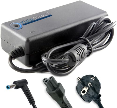 Alimentation Compatible avec HP HQ-TRE 71025 AC Adaptateur Chargeur 4,5mm 3,0mm 65W 19,5V 3,33A Visiodirect