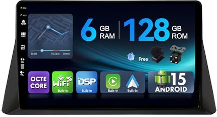 MSD 6G+128G Octa-Core - 10.1 Pulgada Autoradio para Honda Accord 8th (2008-2013) | Android 15 GPS Navi Radio | CarPlay Android Auto Dab 4G Dual-Band WLAN Volante DSP | Cámara Mic | 2 DIN