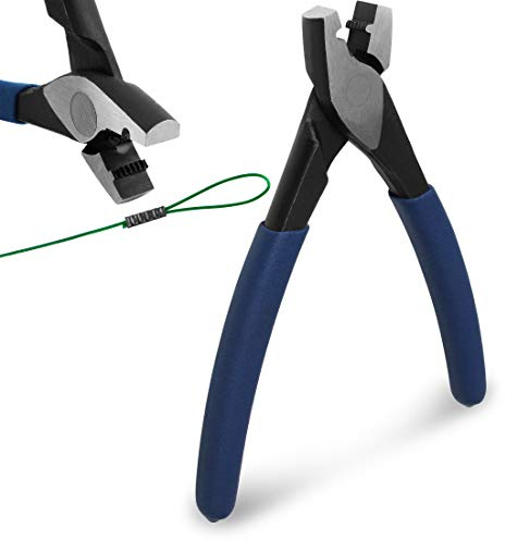 Storfisk fishing & more Quetschhülsenzange Klemmhülsenzange Hard Mono Stahlvorfächer mit Gummigriff