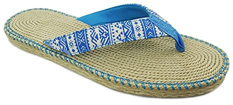 BRASILERAS Sandales Femme Antidérapantes Confortables Chaussures de Plage/Piscine/urbaines Bleu 36 EU