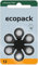 Ecopack Zink Luft Hörgerätebatterie 10 13 312 675 (120x Typ 13 orange)