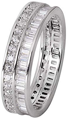 Xenox Silber Sterling 925 Damen Ring mit Zirkonia and Friends XS9118, Ringgröße (Durchmesser):56 (17.8 mm Ø)
