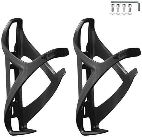 Corki Cycles Fahrrad-Wasserflaschenhalter, rechtsseitiger Fahrrad-Wasserflaschenhalter für Rennräder und Mountainbikes, Schwarz, 2er-Pack