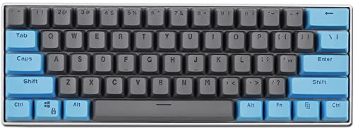 Sunzit Keycap Gaming, 61 Keycaps Backlight Zweifarbig Mechanische Tastatur PBT Tastenkappe für GH60 / RK61 / ALT61 / Annie/Keyboard Poker Keys