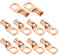 Ampper Heavy Duty Copper Wire Lugs, UL Eyelets Ring Crimp Copper Terminal Connectors for Battery Cable Ends and More (2 Awg, 5/16 Ring, 10 Pcs)