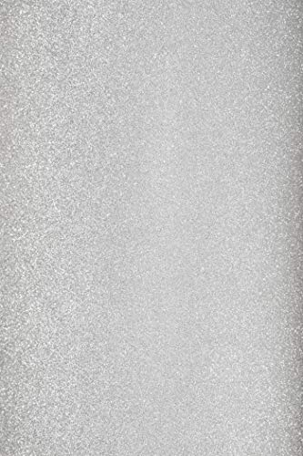 Netuno 50x dekoratives Glitzerpapier selbstklebend Silber DIN A4 21 x 29,7 cm 150g Aster Glitter Glitzerbastelpapier farbiges Kartonpapier Dekorpapier glänzendes Tonpapier Glitzerfolie Deko