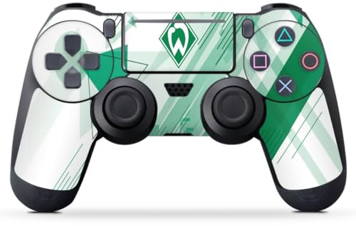 DeinDesign Skin kompatibel mit Sony PlayStation 4 Pro Controller Folie Sticker SV Werder Bremen Muster Offizielles Lizenzprodukt