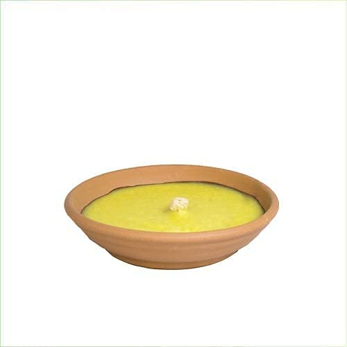 Virsus Candela citronella Candele per Esterno in coccio di Terracotta 15 cm Set da 25 Pezzi Giardinaggio antizanzare Feste ed Eventi