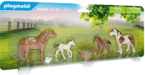 PLAYMOBIL Country 70682 Ponys mit Fohlen, Ab 4 Jahren